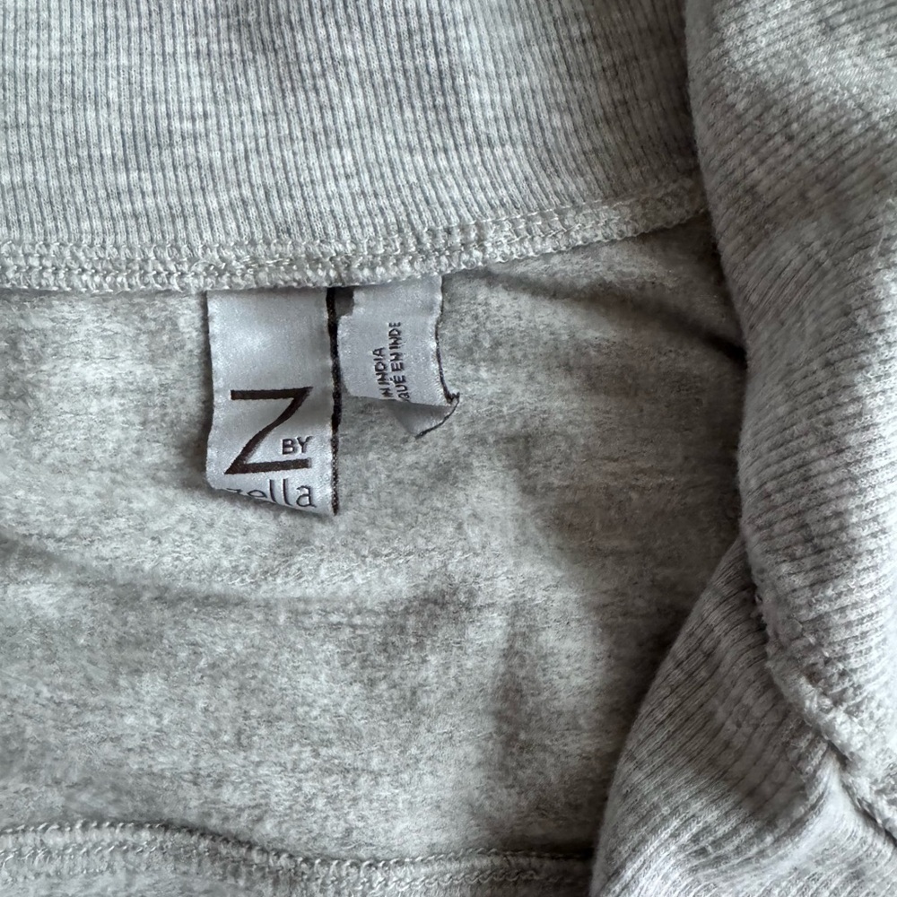 Womens Z by Zella 3/4 sleeve zip sweatshirt pullover gray size medium - Picture 4 of 8